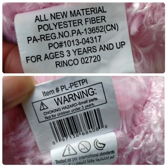 ∆Pink Poodle Dog Puppy Plush Stuffed Animal 12" Rinco Floppy - Picture 8 of 10